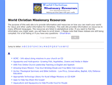 Tablet Screenshot of missionaryresources.com
